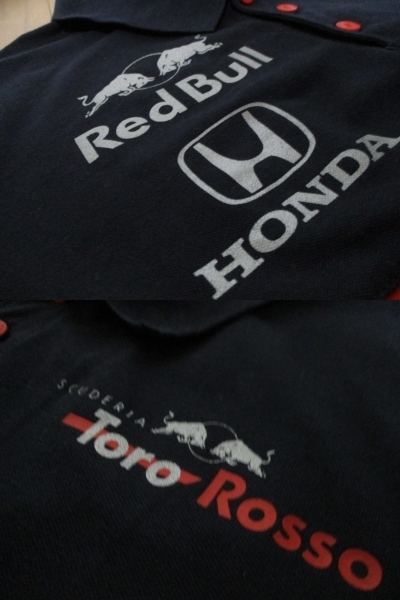 トルコ製 スクーデリア トロロッソホンダ HONDA F1 チームポロシャツ Sサイズ_画像6