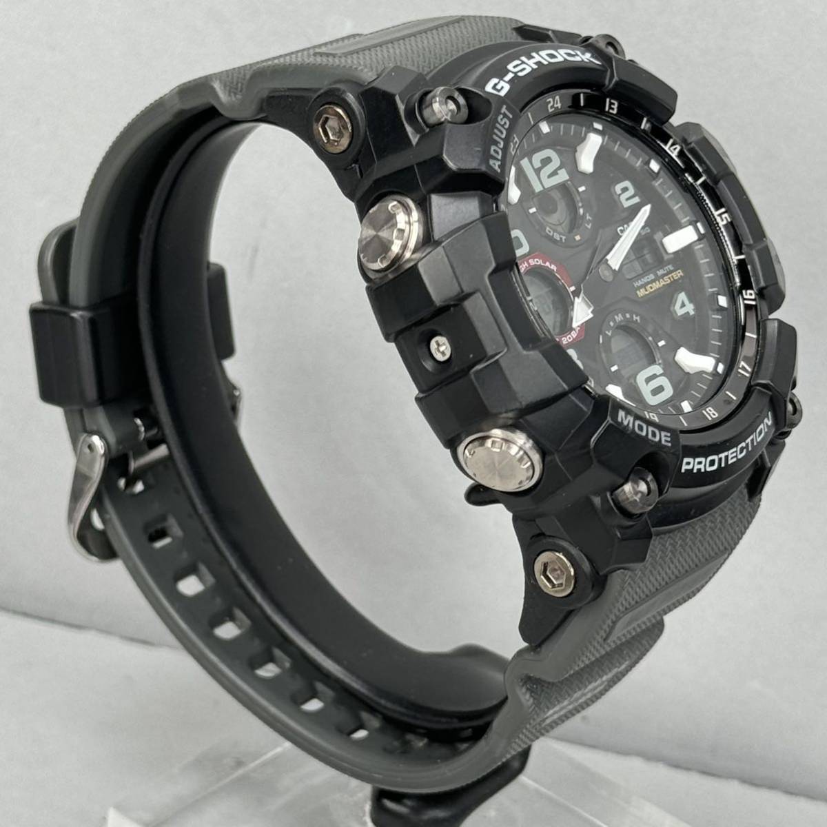 美品 G-SHOCK GWG-100-1A8JF MUDMASTERマッドマスター タフソーラー 電波受信 電波ソーラー マルチバンド6 ブラック グレー アナデジ_画像6