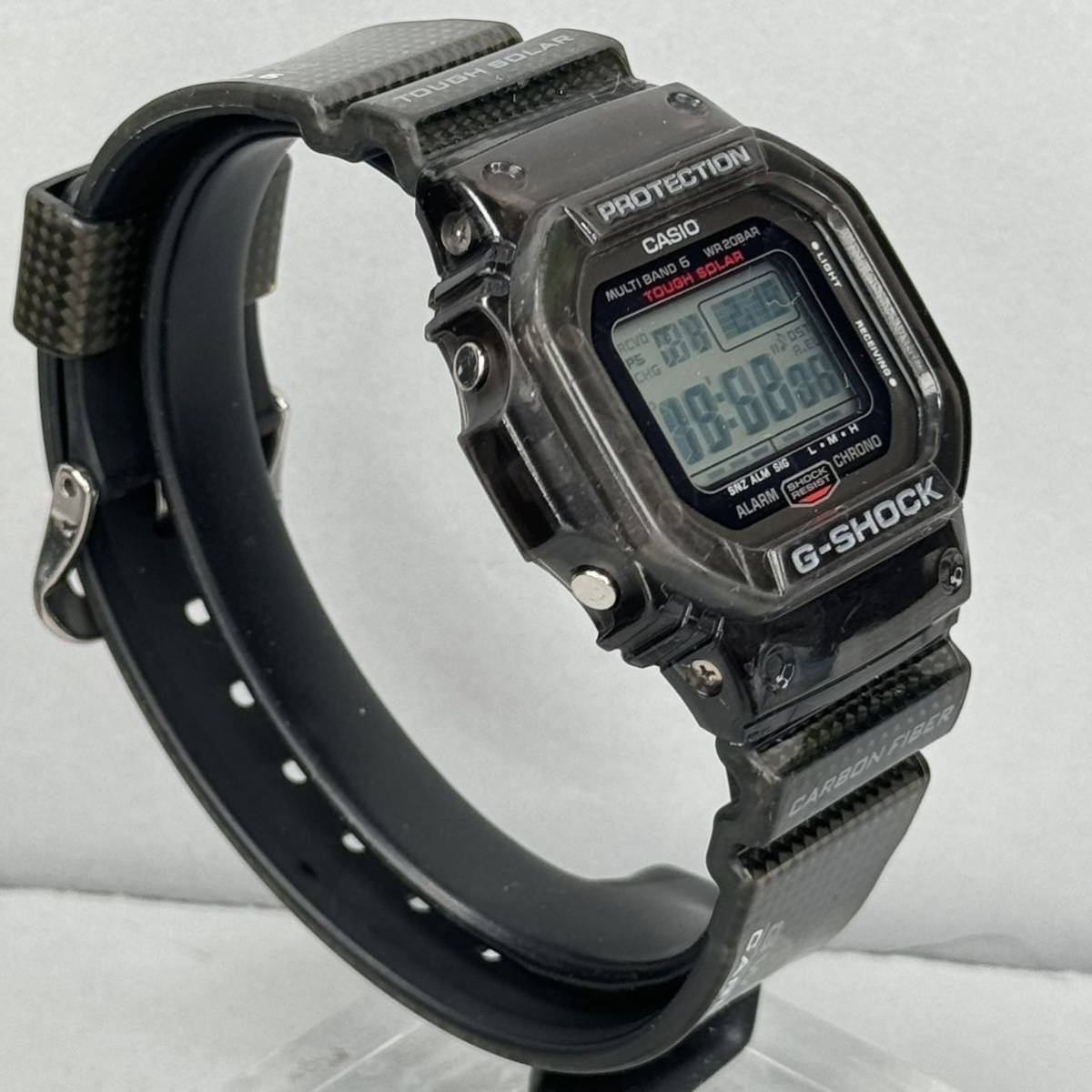 美品 G-SHOCK GW-S5600-1JF RMシリーズ タフソーラー 電波受信 電波ソーラー マルチバンド6 ブラック チタン カーボンバンド GW-m5610 _画像6