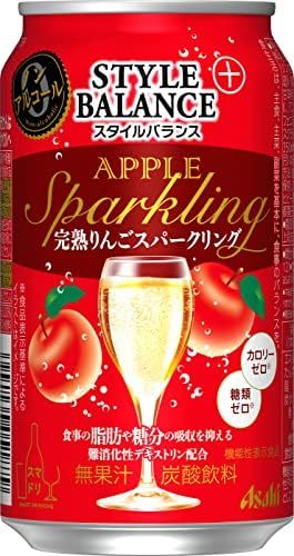  完熟りんご スパークリング機能性表示食品 ノン 350ml×24本_画像1