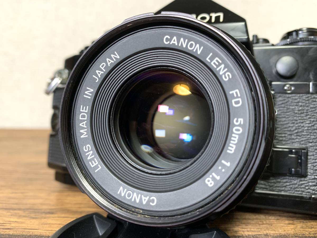 キャノン Canon A-1　一眼レフ フィルムカメラ　New FD 50mm f/1.8 レンズ　動作品　シャッター鳴き無し　速度変化確認　ジャンク扱い_画像4