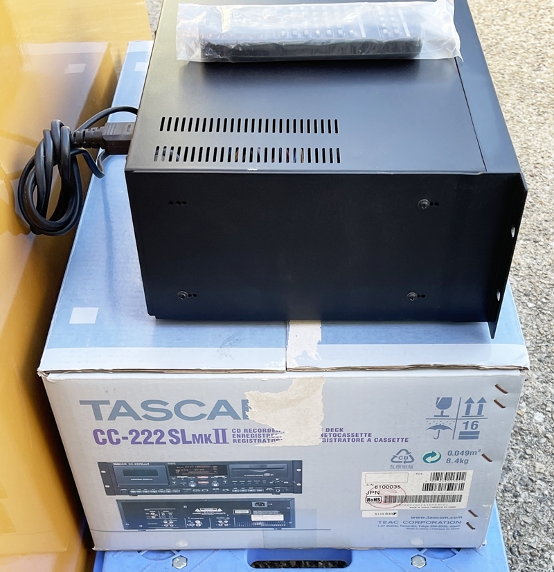 １円～ TASCAM CDレコーダー/カセットデッキ CC-222SLMK2 CC-222SLMKII 元箱付_画像4