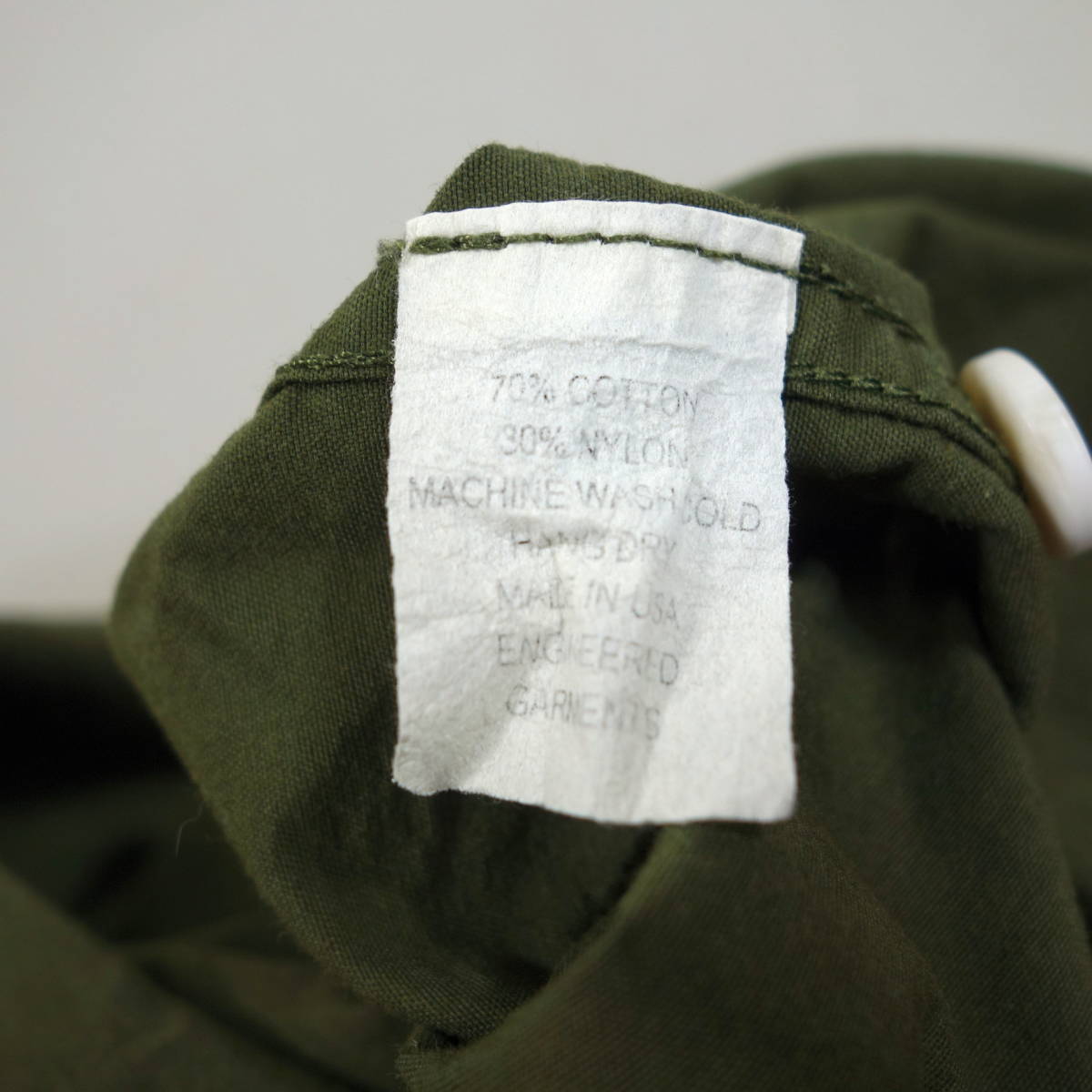 【良品】エンジニアードガーメンツ　ミリタリーシャツ　Engineered Garments　サイズＳ　オリーブ_画像10