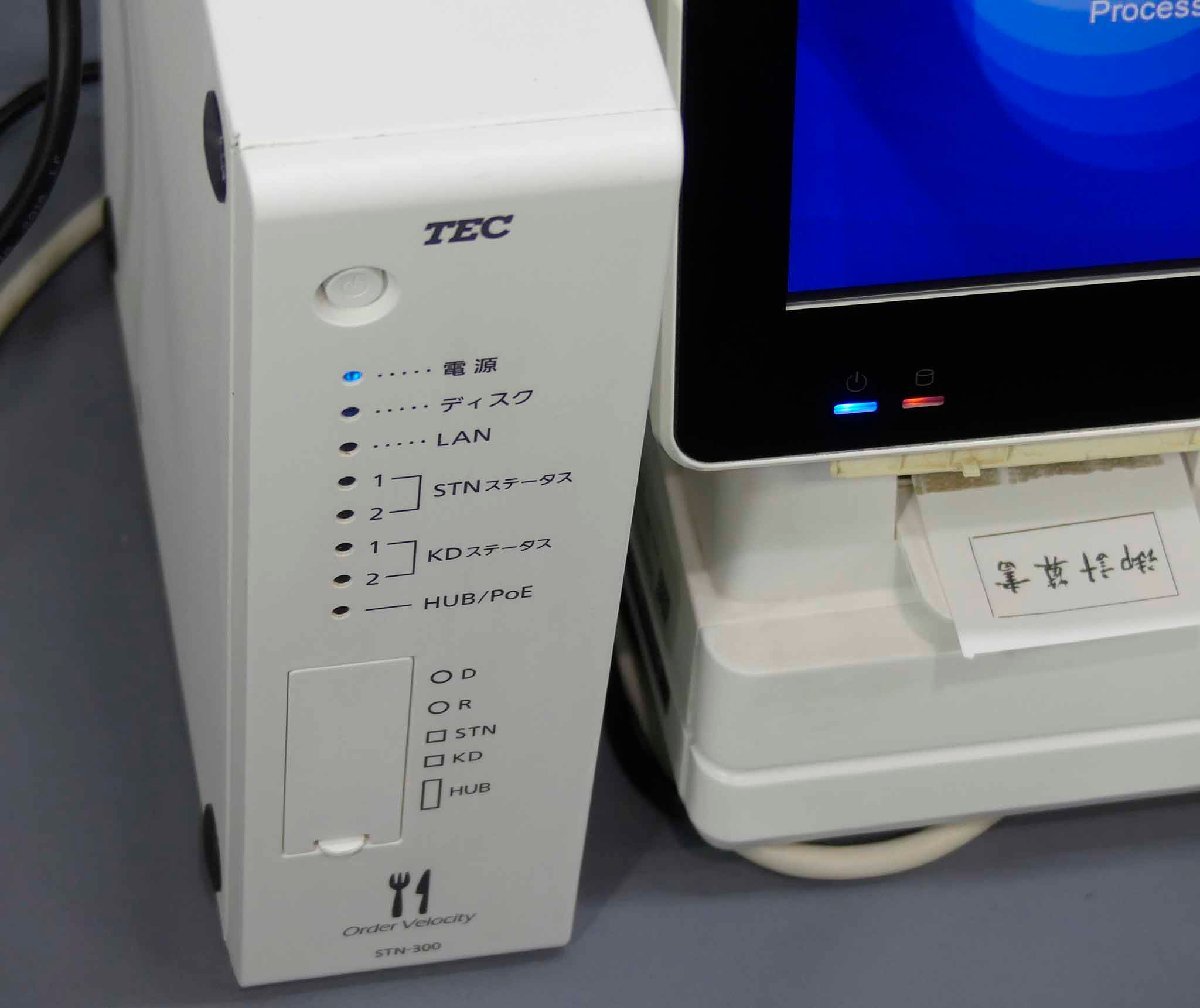 東芝テック POSターミナル TOSHIBA TEC QT-200 KCP-200 HTL-200 STN-300 中古 業務用 店舗用品 現状渡し ジャンク扱い J〇 S2402-5117_画像4