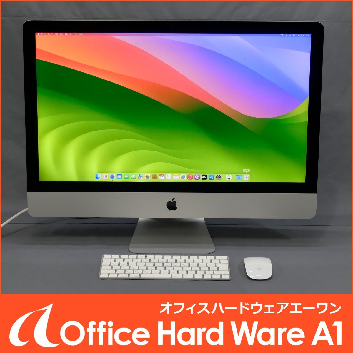 iMac (Retina 5K, 27-inch, 2019) Radeon Pro570X(4GB) Corei5(6コア3GHz) メモリ32GB SSD250GB 中古 現状渡し 返品不可 J〇 S2402-5339_画像1