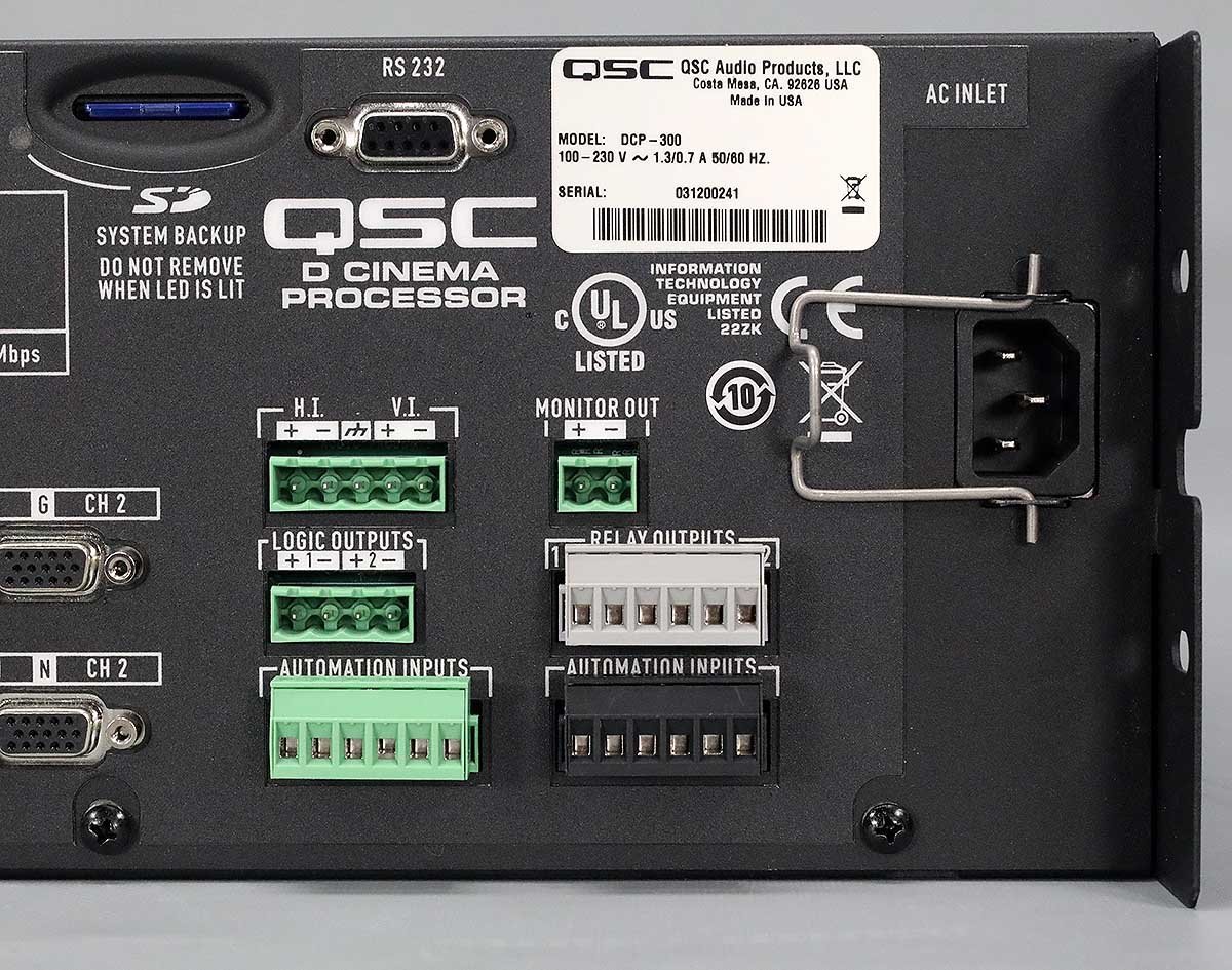 【即決】QSC デジタルシネマプロセッサ DCP-300【中古】(6)J□_画像9