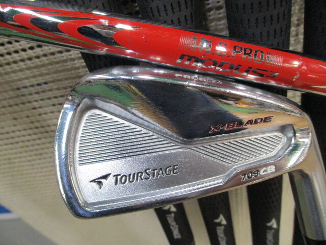 ■343■中古■ツアーステージ■X-BLADE 709 CB■FORGED■6本(5～9.P)■純正 NS PRO MODUS3 TOUR120■S■_画像1