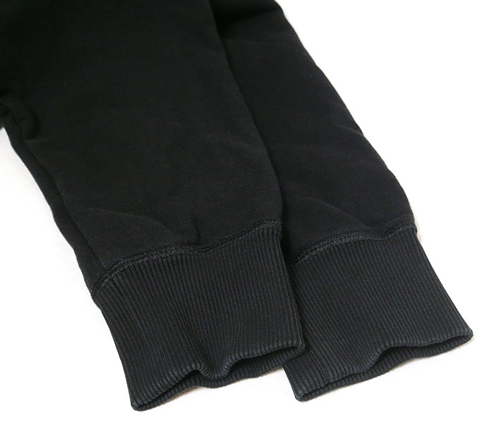 *FENDI Fendi Logo sweatshirt size S mink fur hem side ribbon black black long sleeve reverse side nappy sweat FS7186 A5GP ON5732