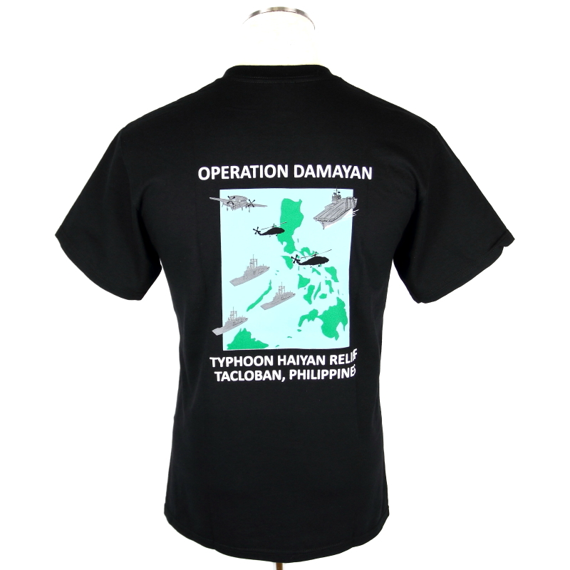 HSM-77 SABERHAWKS WESTPAC 2013 OPERATION DAMAYAN Tシャツ Lサイズの画像1