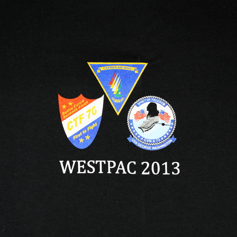 HSM-77 SABERHAWKS WESTPAC 2013 OPERATION DAMAYAN Tシャツ Lサイズの画像4