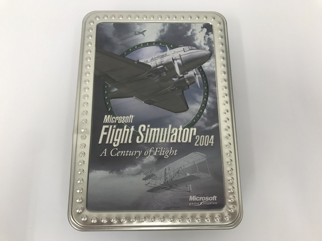 CH137 PC 未使用 Microsoft Flight Simulator 2004 翼の創世記 初回限定パッケージ 缶ケース 【Windows】 626_画像1