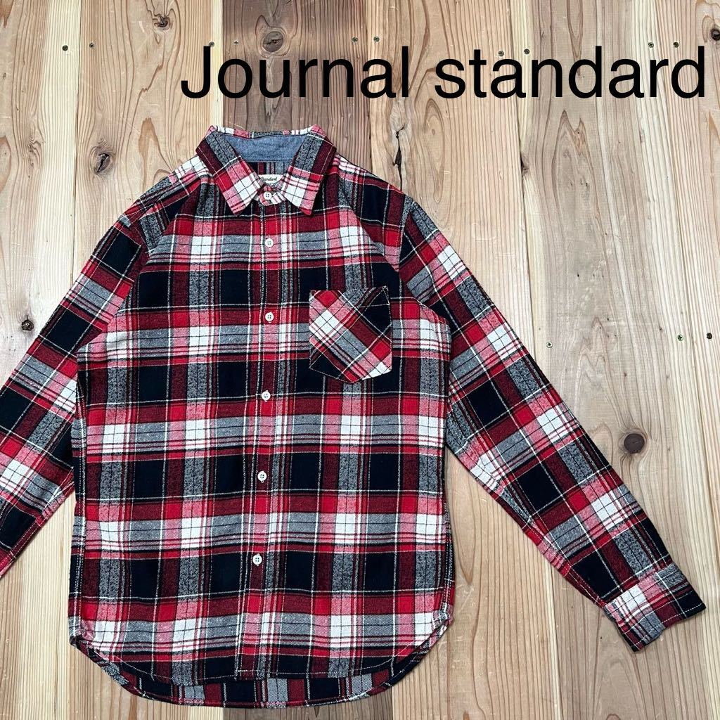 Journal standard ジャーナルスタンダード ネルシャツ 長袖 チェックシャツ サイズM 玉mc2551_画像1