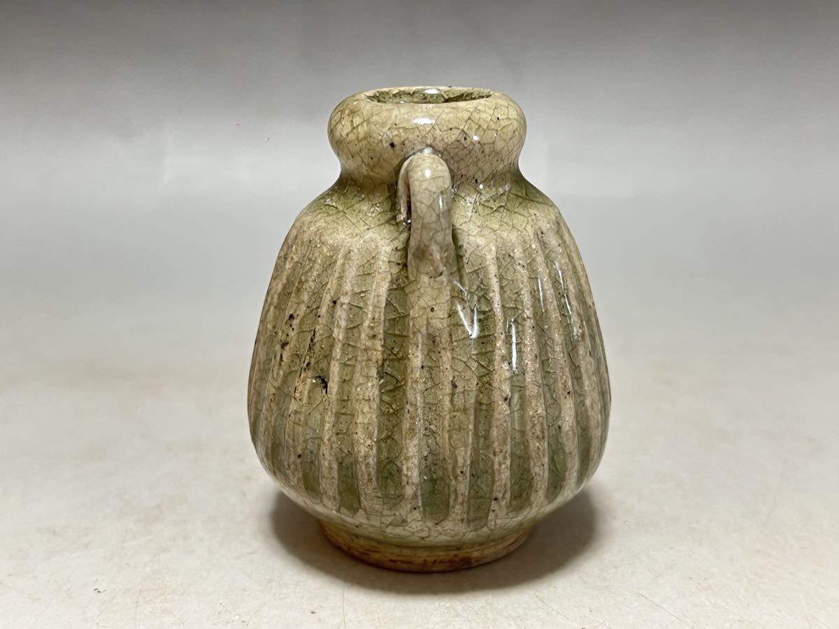 中国 古美術 時代物 小壺 青花 染付 青磁 茶入 茶壺_画像10