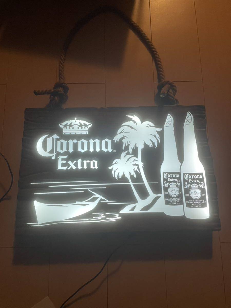 Corona コロナ ビール 電飾 吊り 看板 ディスプレイ ネオンサイン アメリカン インテリア アンティーク バー 雑貨 レトロ ガレージ _画像5