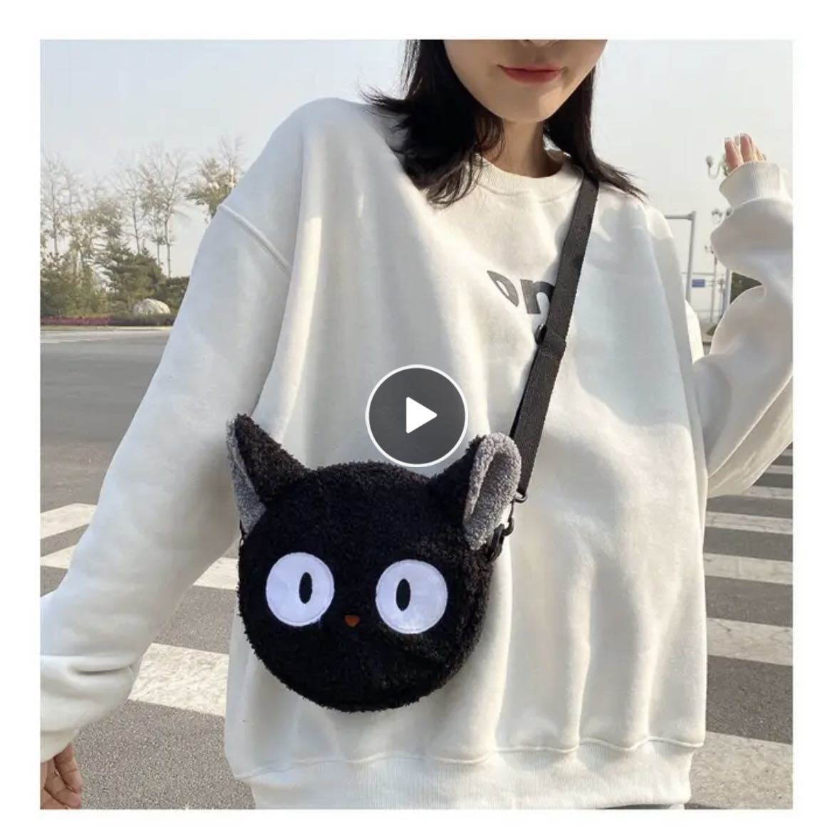 [ including carriage ][ new goods unused ] Ghibli Majo no Takkyubin black cat jiji. shoulder bag pochette ×3 piece hip bag 