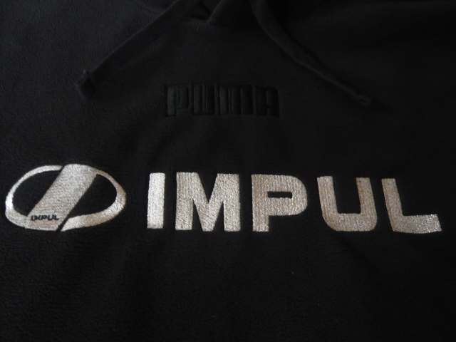 *PUMA Puma *IMPUL "Impul" *SUPER GT500* Champion memory * Parker * front Logo embroidery, left arm badge *L size * black * rare *