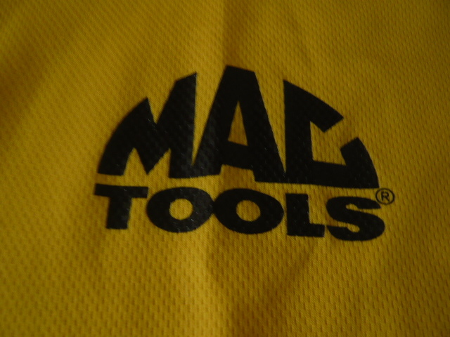 *MAC TOOLS* Mac tool * стандартный товар * рубашка-поло * короткий рукав *XXL размер * передний и задний (до и после) Logo принт * желтый * не использовался *