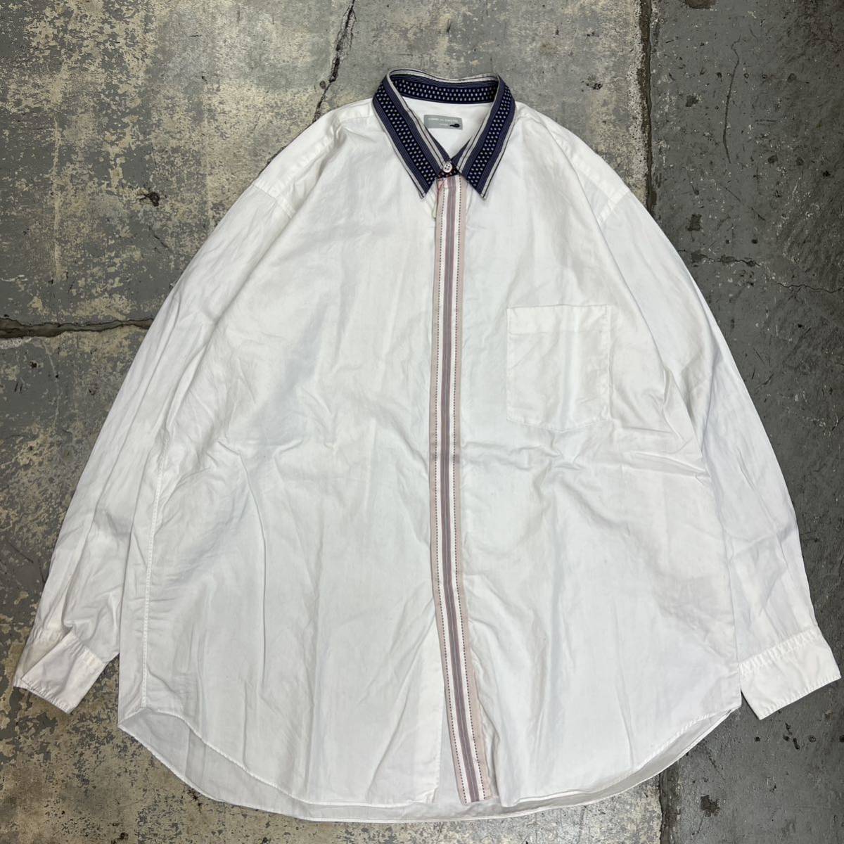 90s comme de garcons homme コムデギャルソンオム　川久保玲　92年製　HB-110570 シャツ　長袖　vintage archive アーカイブ　レア_画像1