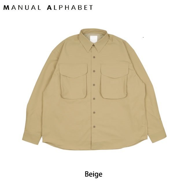 1円 SNB/MANUAL ALPHABET TECH FISHING SHIRT テック フィッシング シャツ SR-22-S02/Beige/M/アウター/トップス/アウトドア/釣り_画像1