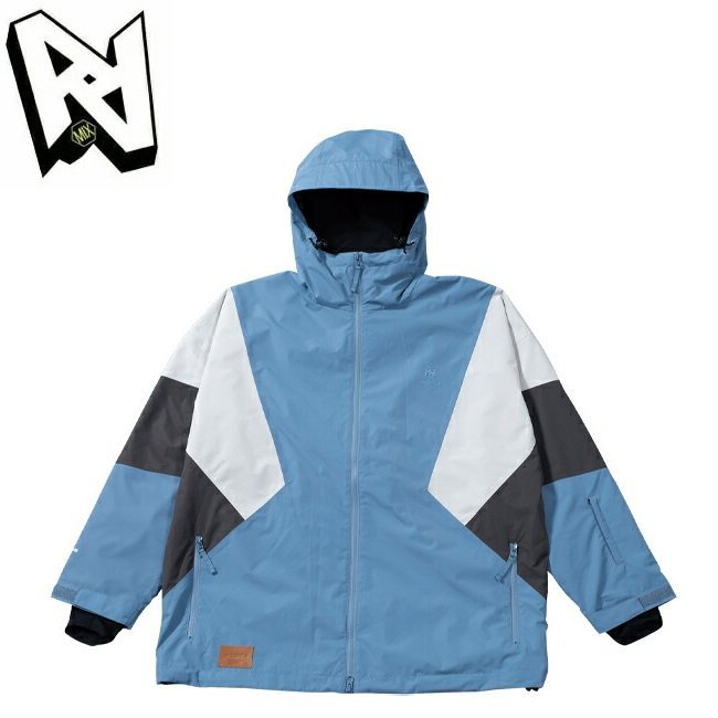 1円SNB/2024 AA HARDWEAR ダブルエー ハードウェア DIRT JACKET ダートジャケット72123303 BlueGray/White XL スノー/防水/防寒/日本正規品_画像1