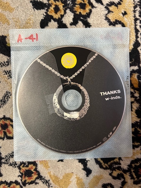 ★CDディスクのみ★　A-41 216★CD　w-inds　『 THANKS 』アルバム_画像1