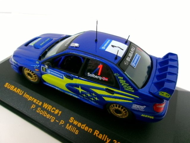 イクソ 1/43 スバル インプレッサ WRC #1 スウェーデンラリー 2004 P.ソルベルグ (6144-214)_画像6