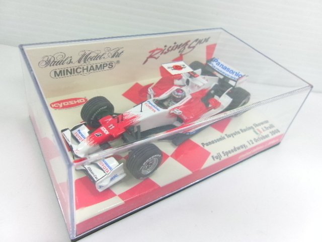 京商特注 ミニチャンプス 1/43 パナソニック トヨタ レーシング ショーカー 2008 J.トゥルーリ 富士スピードウェイ (8179-555)_画像7