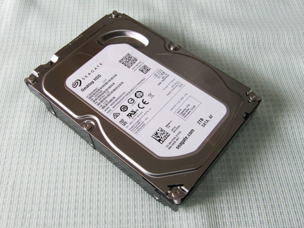 ◆ SEAGATE製 3.5インチ HDD 容量:2TB (型番/ST2000DM001)_画像1