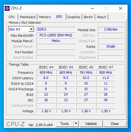 ◆ BUFFALO製メモリー 2GB×2枚 / PC3-12800 / DDR3-1600 (デスクトップ用)(A)_画像5