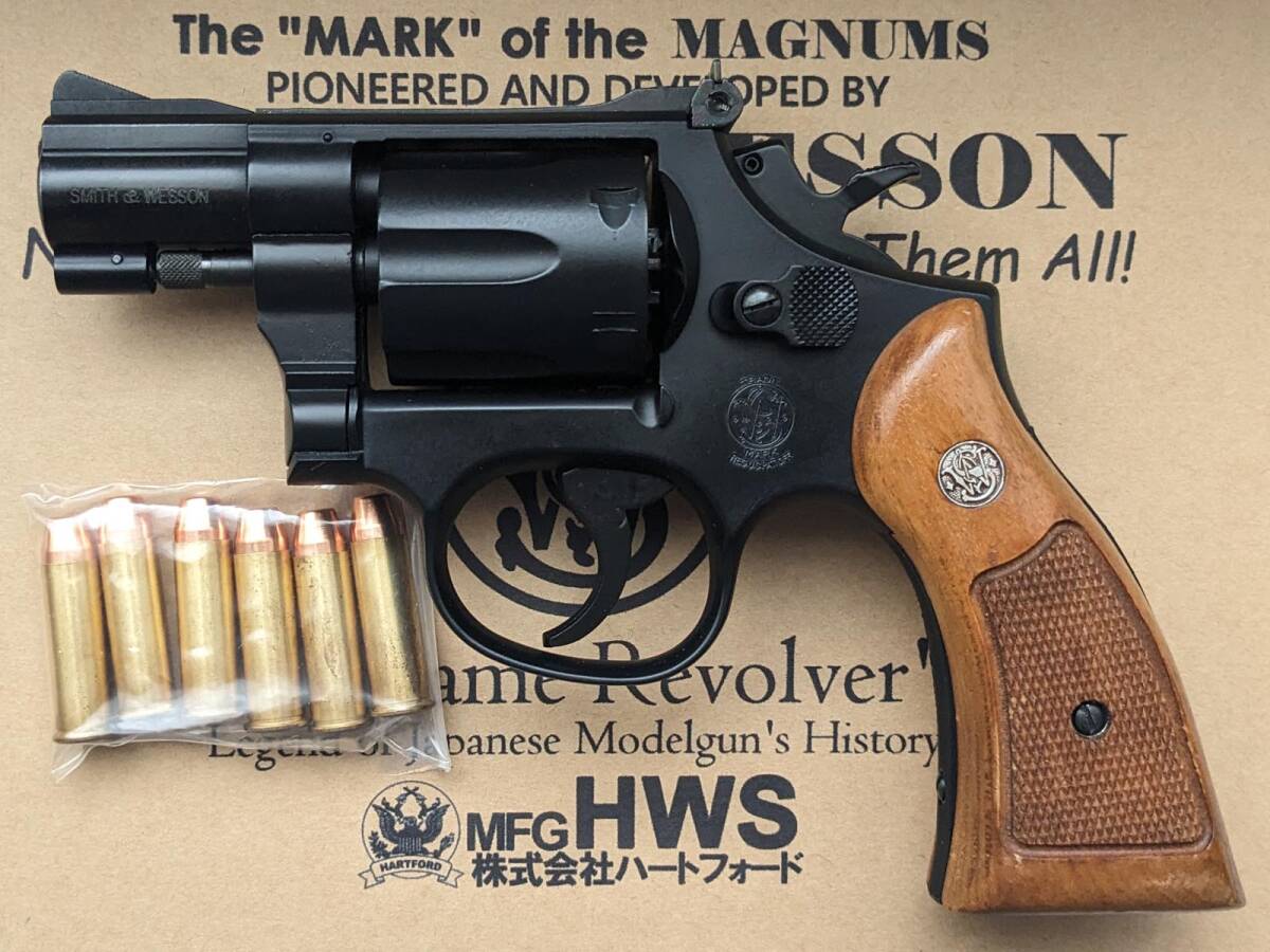 HWS ハートフォード S&W M15 コンバットマスターピース 2インチ HWブラック HWS純正木製グリップ付 未発火 _画像1