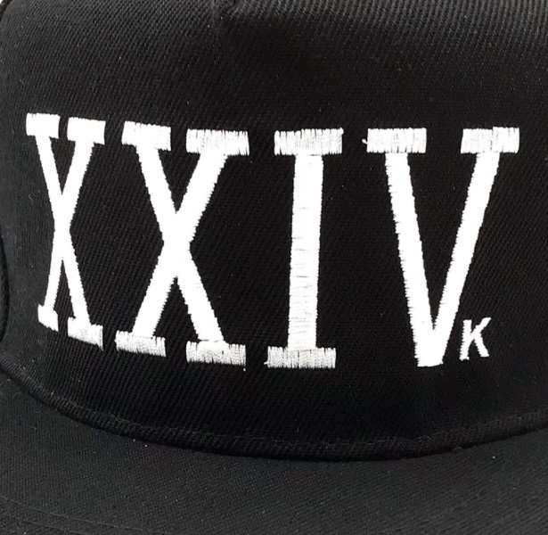 送料無料◆ブルーノマーズ XXIV K キャップ 黒 ☆新品◆CAP Bruno Mars　帽子_画像4