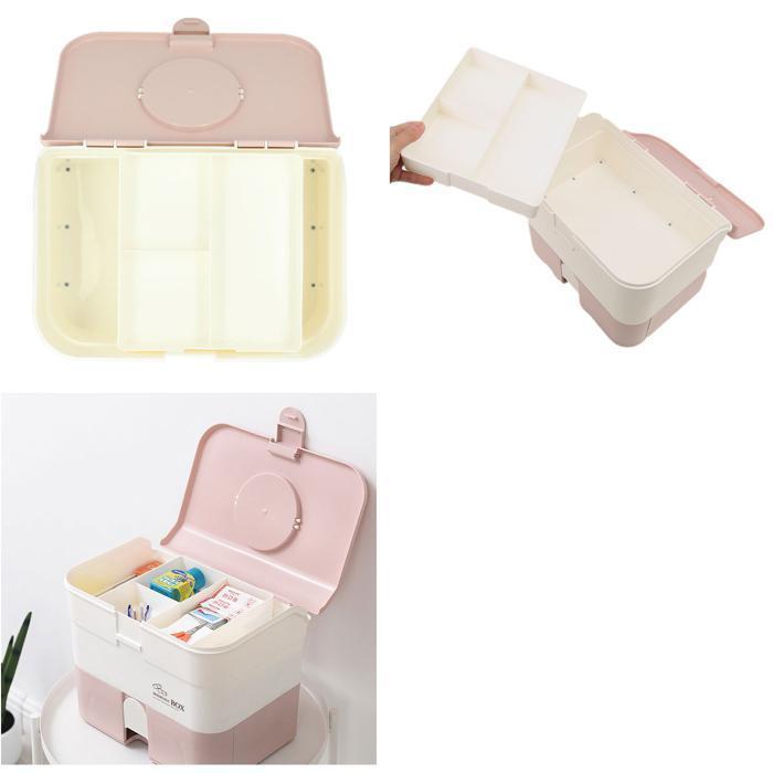 * green medicine box high capacity mail order first-aid kit storage case k abrasion box medicine inserting case storage box toolbox cover attaching stylish storage goods adjustment daily necessities 