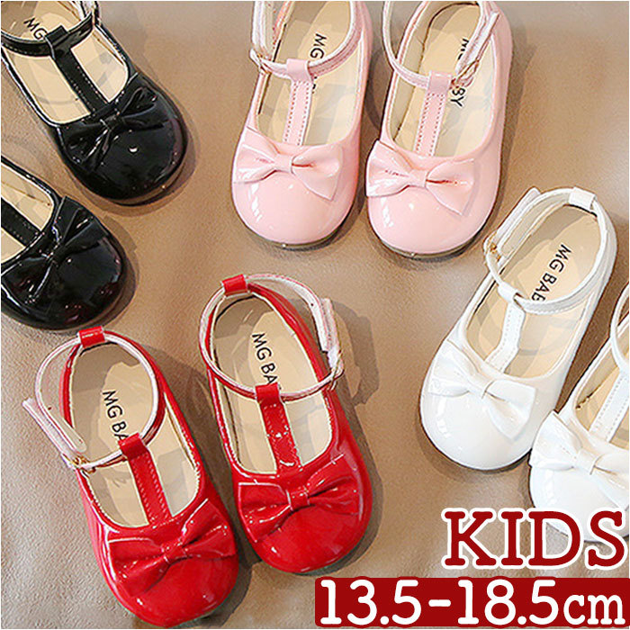 ☆ ホワイト ☆ 21（約13.5cm） ☆ Tストラップシューズ ベビー キッズ 靴 ykmmgzv112 靴 女の子 フォーマルシューズ Tストラップシューズ_画像3