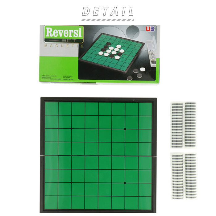 * green * magnet Reversi Othello magnet folding mail order Reversi board game child elementary school student adult Reversi - against war game 