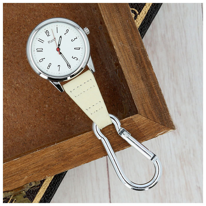 * ivory kalabina clock mail order hook watch kalabina watch key holder pocket watch imitation leather fake leather black Brown beige 