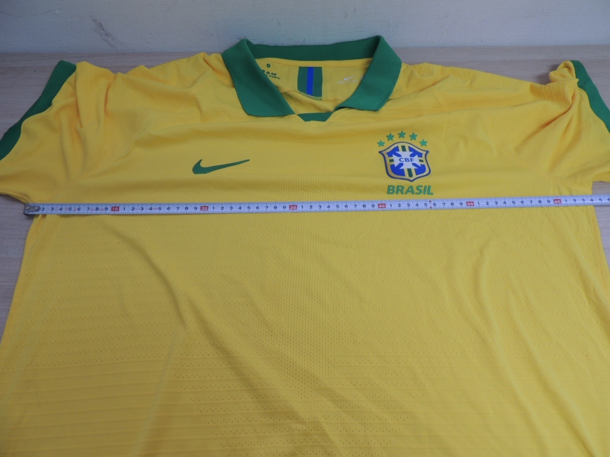 NIKE ナイキ　ブラジル代表　ユニフォーム　19-20　ホーム　AJ5007-750　背番号なし　 サイズ　2XL　半袖　サッカー　管24_画像7