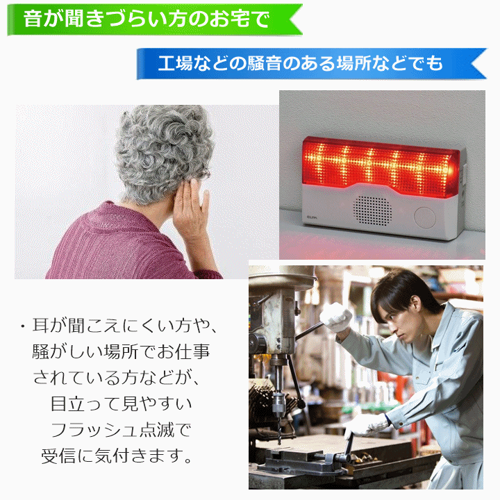 【平日15時まで即日出荷】ELPA フラッシュ受信器セット(フラッシュ受信器1台+送信器1台)(EWS-P40×1)(EWS-P30×1)【朝日電器】_画像3