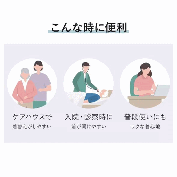 【平日15時まで即日出荷】グンゼ 紳士クリップシャツ七分袖(HWC118)3枚セット【介護用 肌着 介護 肌着 介護用 シャツ】_画像5