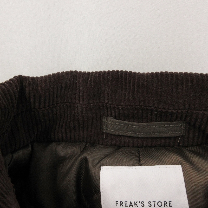 FREAK'S STORE フリークスストア ファイヤーマンジャケット 233-1547 中綿 コットンナイロン ブラウン M 22000169_画像6