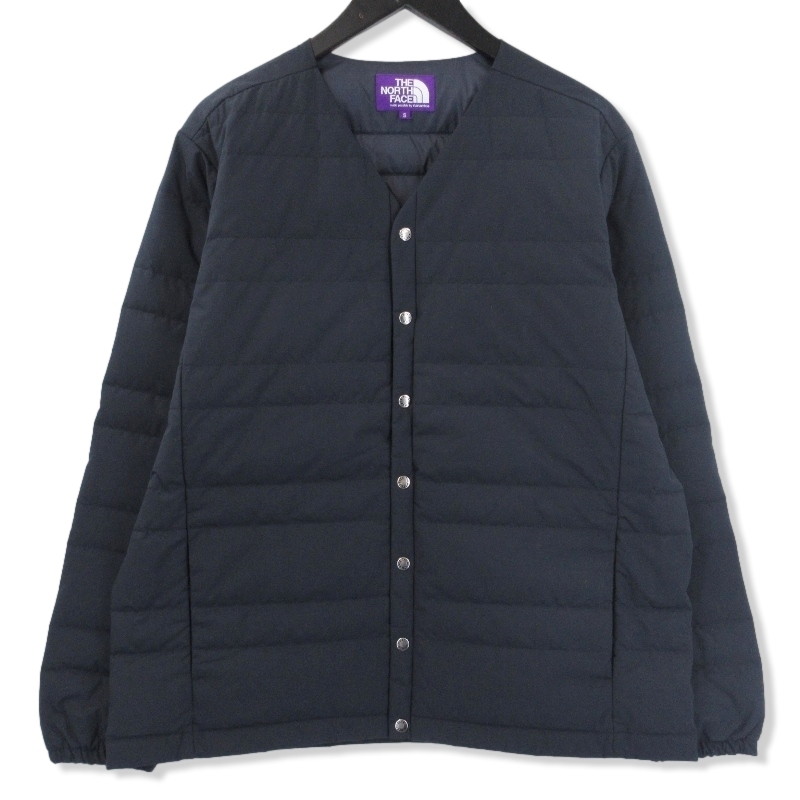 美品 THE NORTH FACE PURPLE LABEL ノースフェイス パープルレーベル ダウン カーディガン ND2360N Down Cardigan ネイビー S 71008790