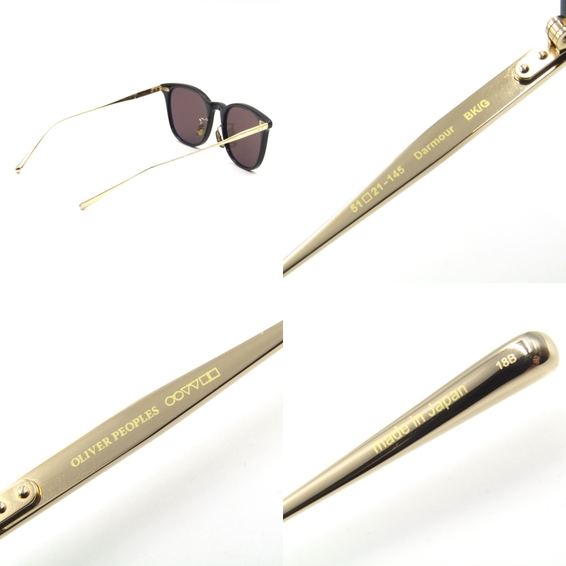  beautiful goods OLIVER PEOPLES Oliver Peoples sunglasses Darmour made in Japan combination OP Tec Japan period BK/G black / Gold 65005588