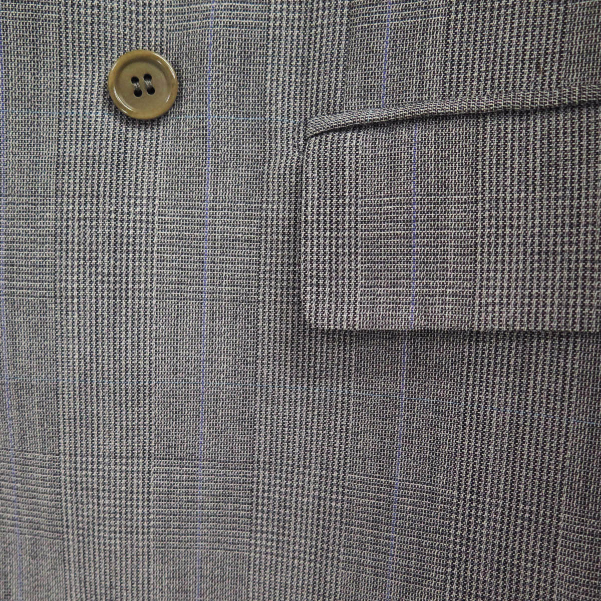 Brioni Wool Glen Plaid Double Breasted Suit 2piece ブリオーニ ウール グレンチェック ダブルブレスト スーツ セットアップ_柄が一致した非常に丁寧な仕立てです。