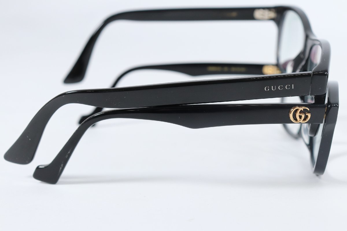 【2点】GUCCI グッチ GG 度入り 度あり 眼鏡 メガネ めがね アイウェア ケース付き まとめ売り 1032-AS_画像4