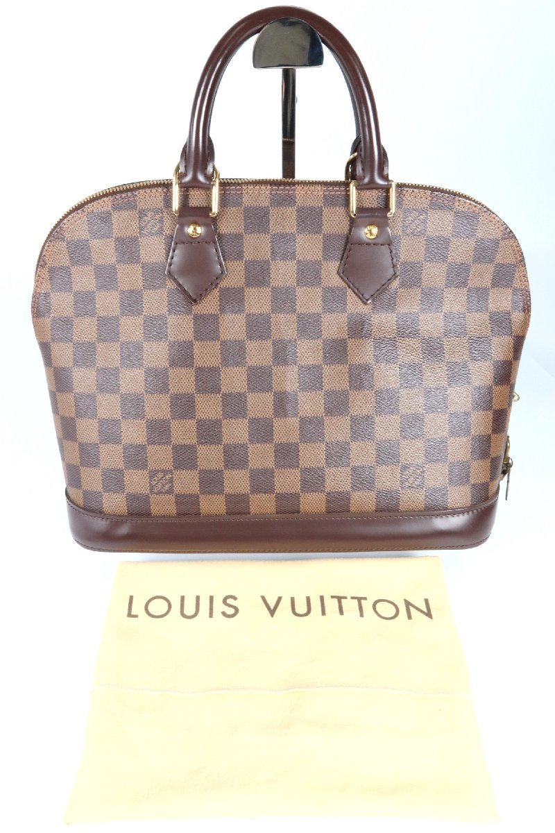 LOUIS VUITTON ルイヴィトン LV ハンドバッグ アルマ ダミエ 手提げ 手持ち 鞄 レザー 鞄 レディース かばん 1112-AS_画像1