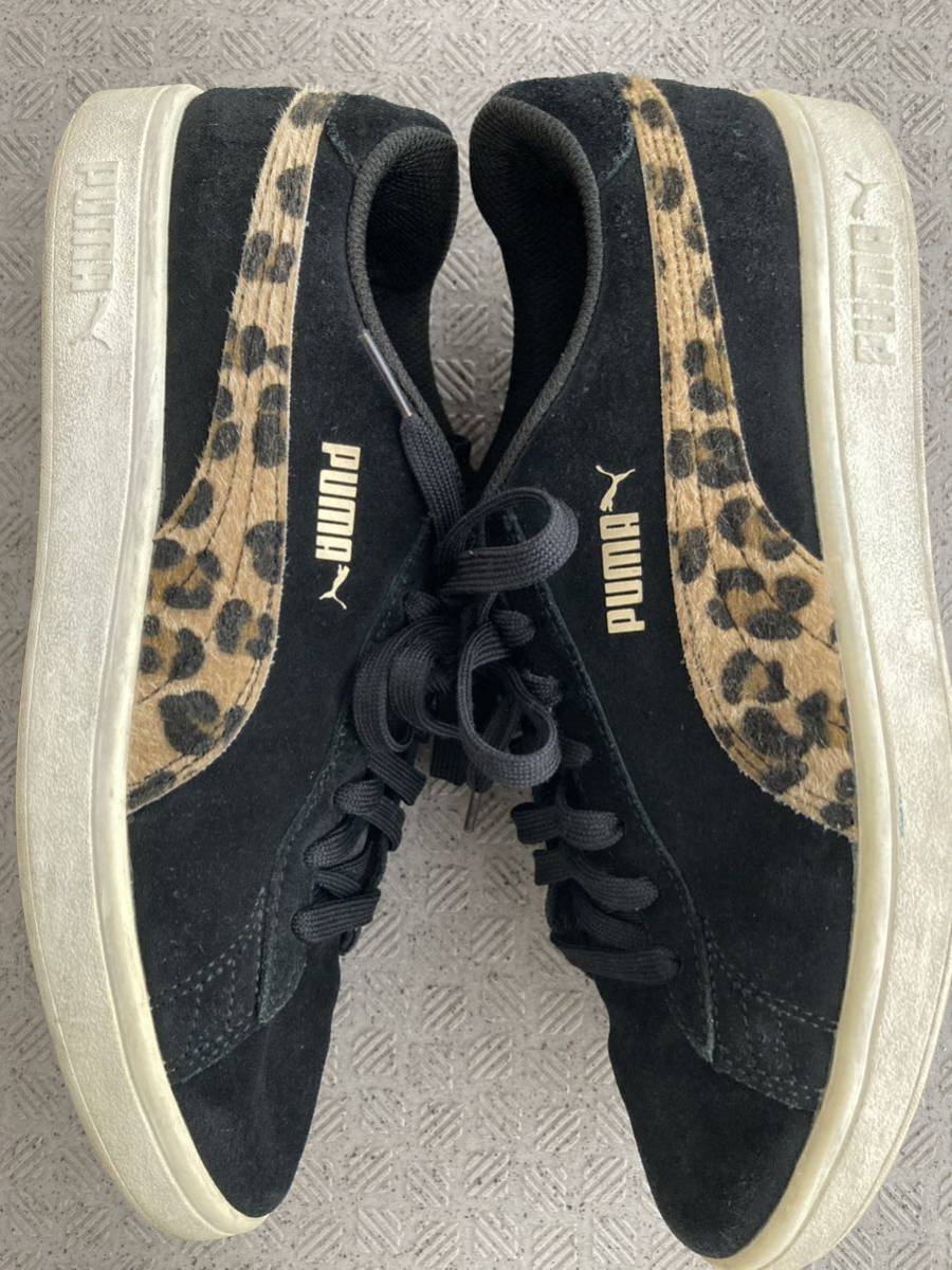 ☆PUMA☆SMASH V2 LEOPARD スマッシュ ブイ ツウー レオパード 380216　01BK プーマ　黒　アニマル柄_画像7