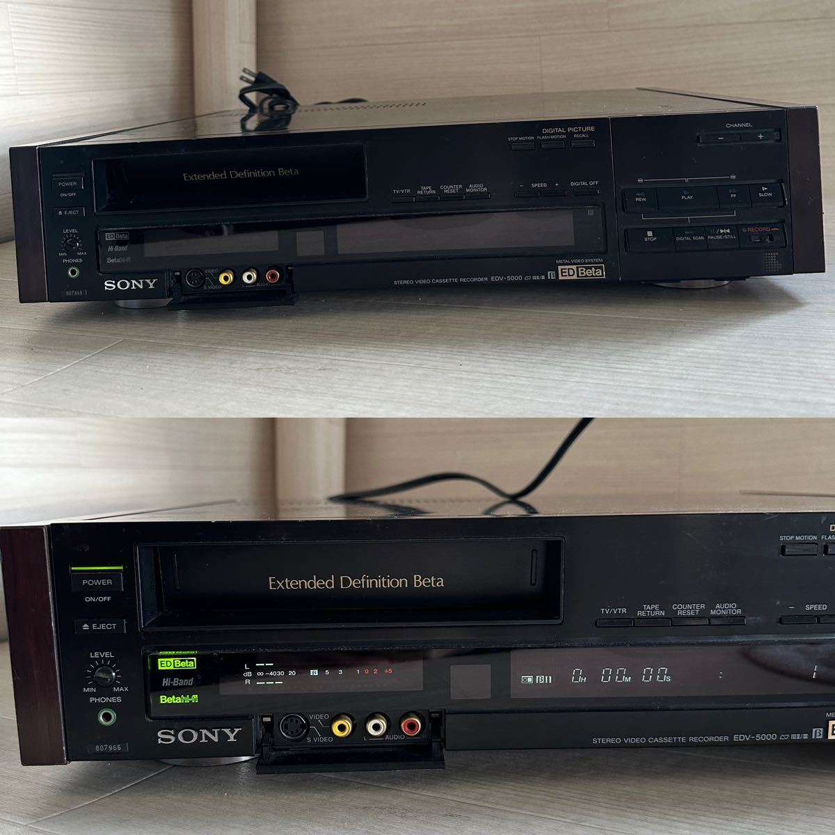 【A0249】SONY ソニー ビデオカセットレコーダー EDV-5000◎通電確認済み・動作未確認・ジャンク品扱い◎_画像1
