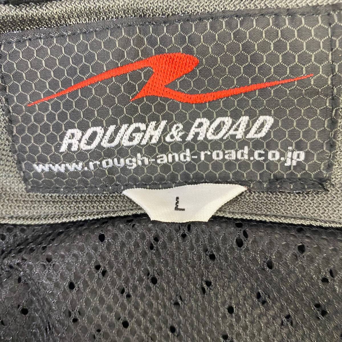 【即決】 ROUGH&ROAD ラフアンドロード RR7317 フルメッシュジャケット 　白系/灰色系/黒系　Lサイズ　6279-100_画像6