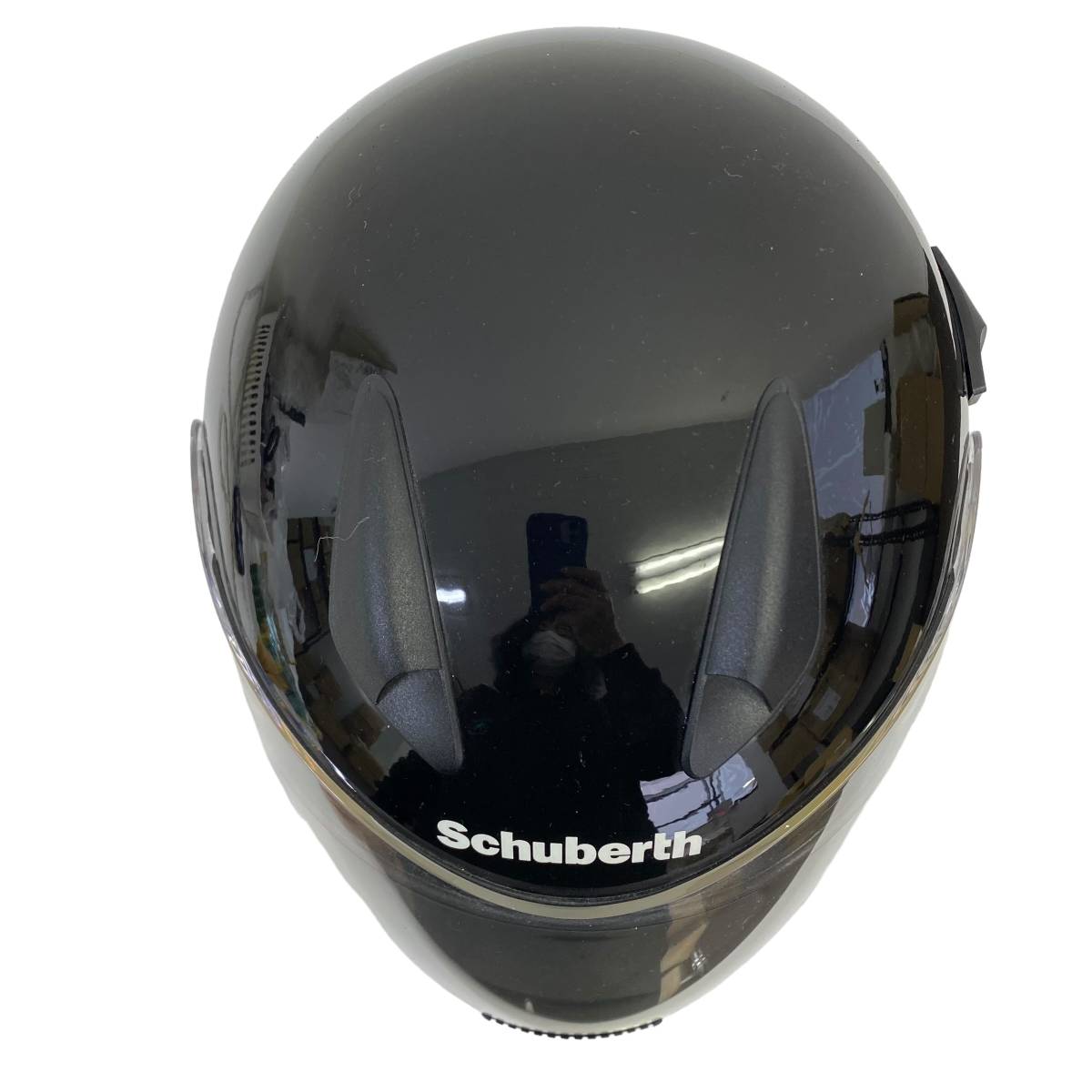 【美品】 Schuberth シューベルト R1 フルフェイスヘルメット 黒系 ブラック系 XLサイズ 6495-100の画像3