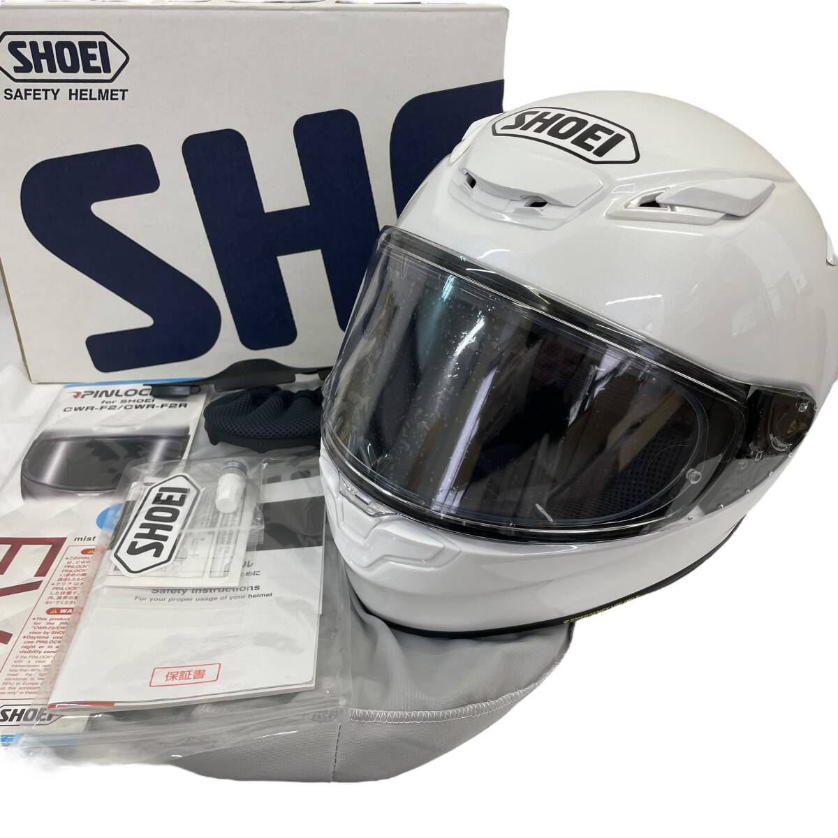 【美品】 SHOEI ショウエイ フルフェイスヘルメット Z-8 　白系　ホワイト系　XXLサイズ　6692-120_画像1