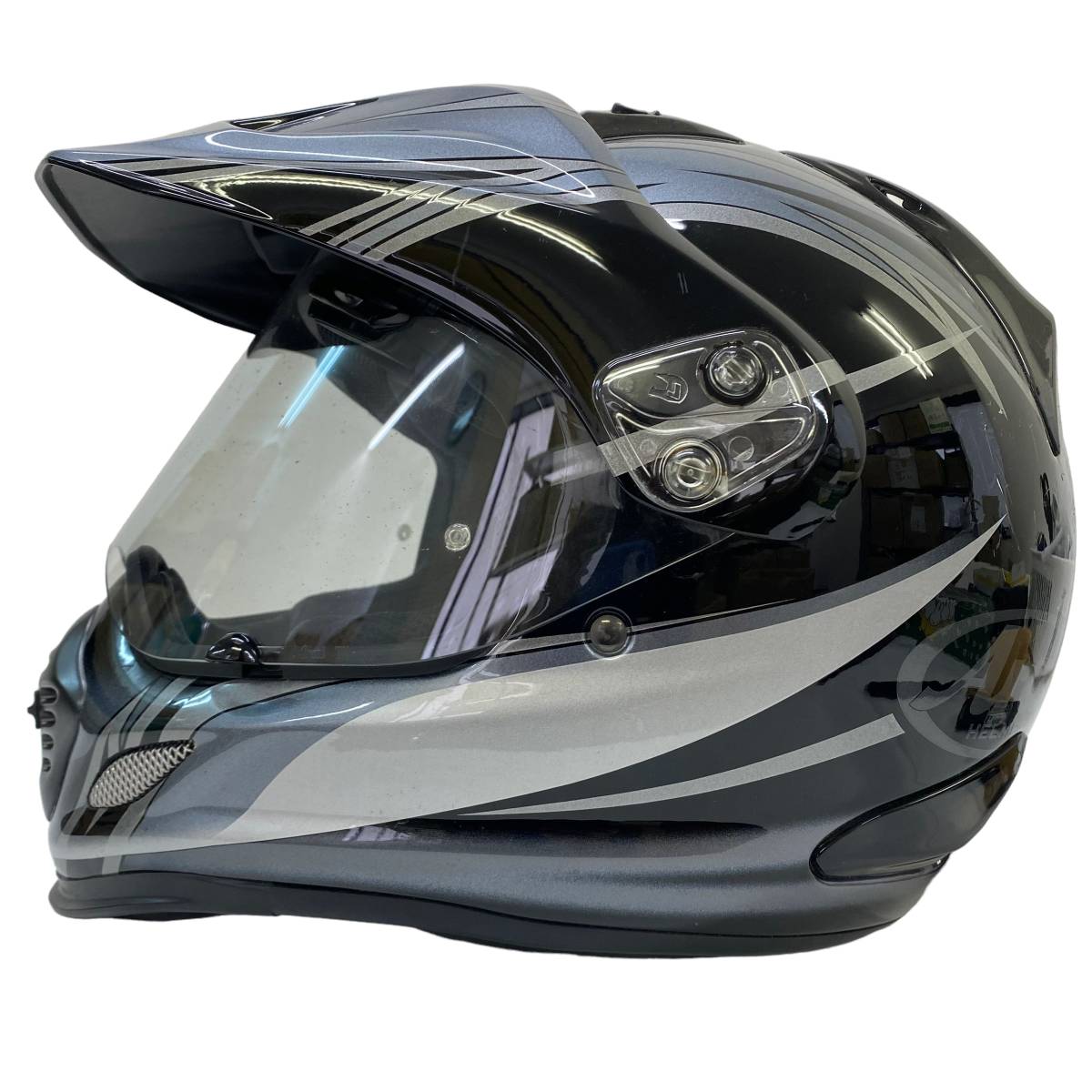 【即決】 Arai アライ オフロードヘルメットTOUR CROSS 3 ツアークロス3 CONTRAST コントラスト 黒系 ブラック系 XLサイズ　6660-100_画像5